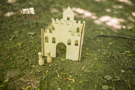 BeWooden Dřevěný Panáčkův hrad 1kk