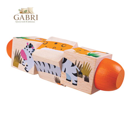 Bigjigs Toys Motorický válec život v džungli