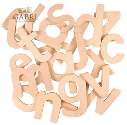Bigjigs Toys Dřevěná abeceda malá písmena