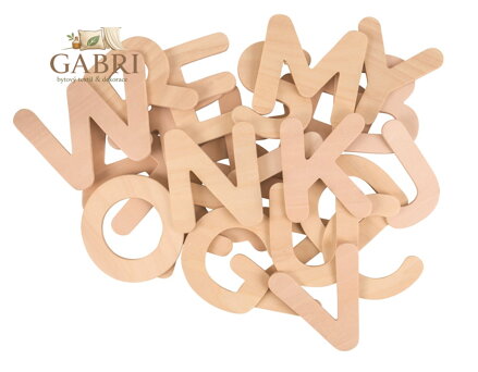 Bigjigs Toys Dřevěná abeceda velká písmena