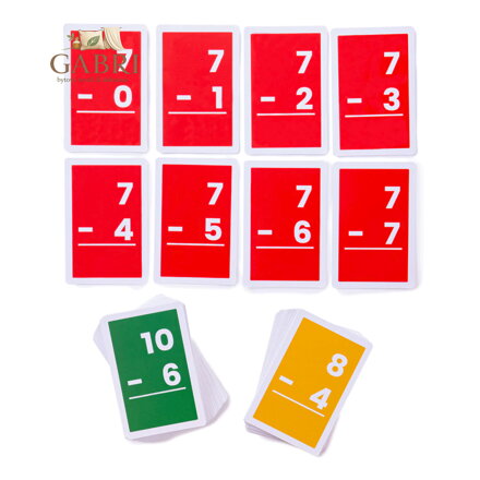 Bigjigs Toys Kartičky odčítání 1-10