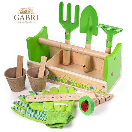 Bigjigs Toys Zahradnický set v přepravce