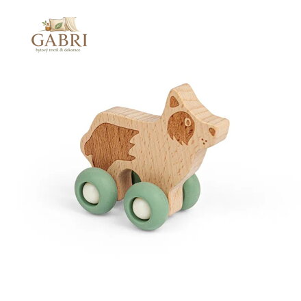 Bigjigs Toys Domácí zvířátko na kolečkách Pes
