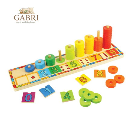 Bigjigs Toys Deska nasazování s čísly