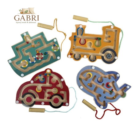 Bigjigs Toys Dřevěný magnetický labyrint 1 ks