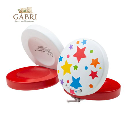 Bigjigs Toys Kastaněty hvězdičky 1 ks červená
