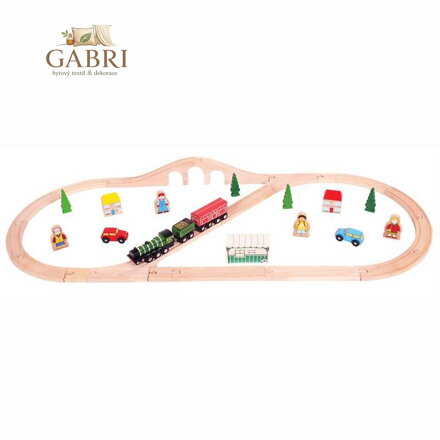 Bigjigs Rail Dřevěná vláčkodráha Flying scotsman