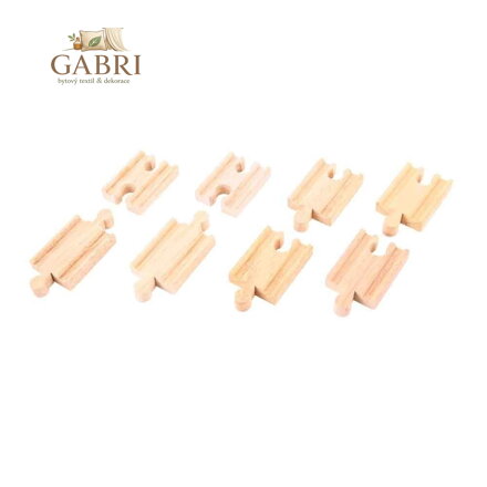 Bigjigs Rail Spojky kolejí 7 cm 8 ks