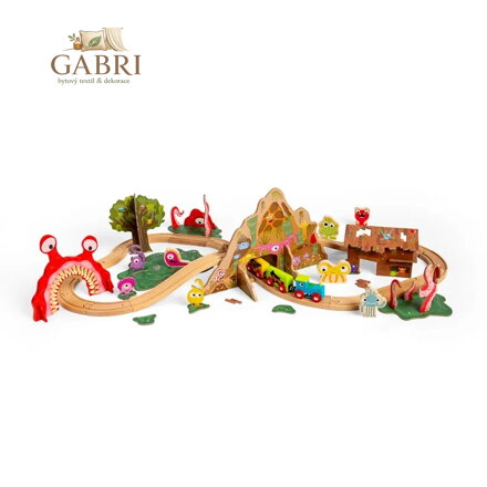 Bigjigs Rail Dřevěná vláčkodráha Příšerky
