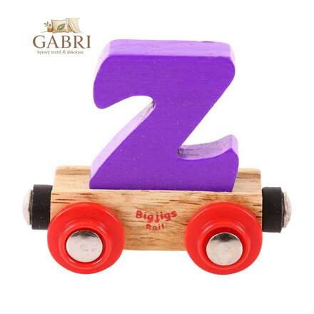 Bigjigs Rail Vagónek dřevěné vláčkodráhy - Písmeno Z