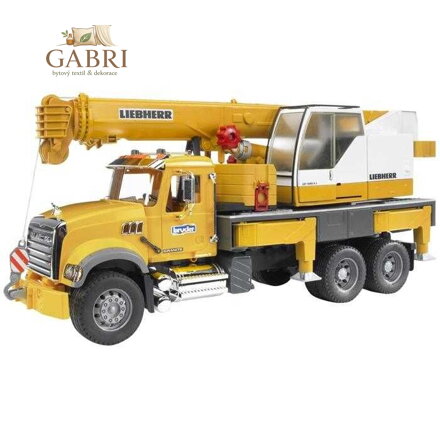 Bruder Nákladní auto MACK Granit  jeřáb LIEBHERR