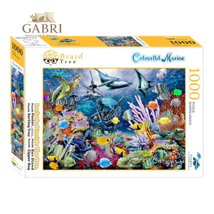 Brain Tree Puzzle Pestré moře 1000 dílků