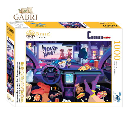Brain Tree Puzzle V autokině 1000 dílků