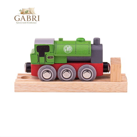 Bigjigs Rail Dřevěná lokomotiva GWR  zelená
