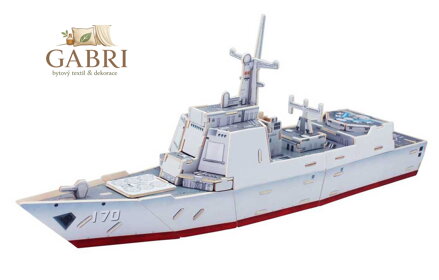 RoboTime 3D dřevěná skládačka Útočná loď Destroyer