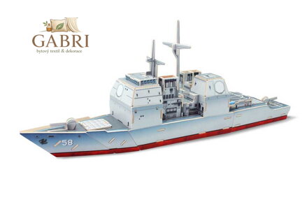 RoboTime 3D dřevěná skládačka Křižník Aegis