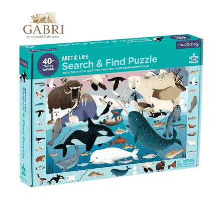 Mudpuppy Puzzle skládej a hledej Život v Arktidě 64 dílů Poškozený obal