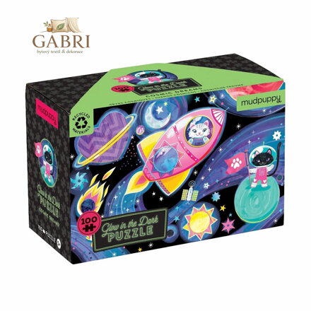 Mudpuppy Puzzle Vesmírné sny - svítí ve tmě 100 dílků