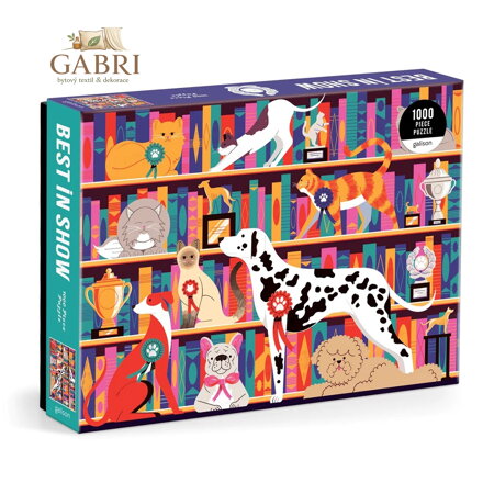 Galison Puzzle Mazlíčci na výstavě 1000 dílků