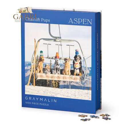 Galison Puzzle Psi v Aspenu Gray Malin 1000 dílků