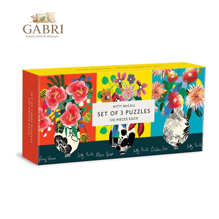 Galison Puzzle Sada  Kitty McCall 120 dílků 3v1