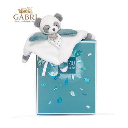 Doudou Plyšová mini hračka muchláček 20 cm panda