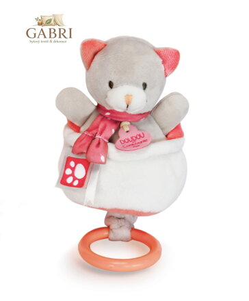 Doudou Plyšová hudební hračka 20 cm kočka