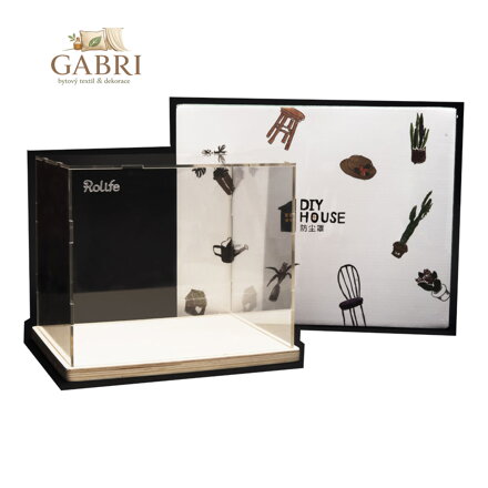 RoboTime Kryt na miniatury domečku Plexisklo kvádr