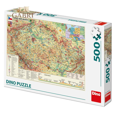 Dino Puzzle Mapa České republiky 500 dílků