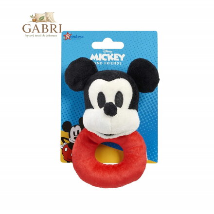 Rainbow Plyšové chrastítko Mickey Mouse