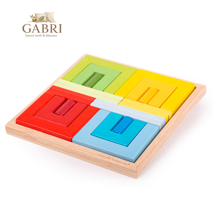 Bigjigs Toys Dřevěné skládací tvary