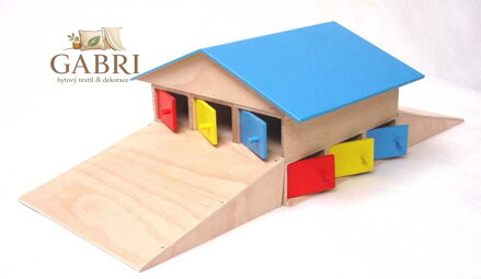 Dřevěná garáž pro 12 aut