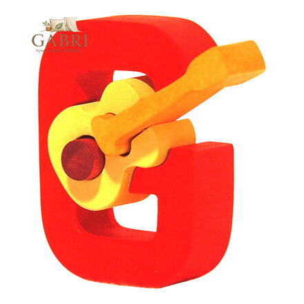 Fauna Abeceda písmenko G kytara