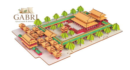 Woodcraft Dřevěné 3D puzzle Konfuciův chrám