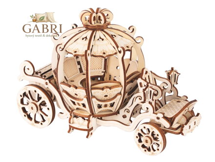 Woodcraft Dřevěné 3D puzzle Pohádkový kočár