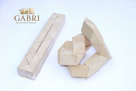 Dřevěný hlavolam had přírodní