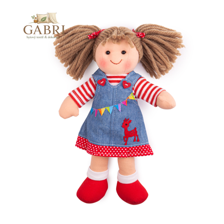 Bigjigs Toys Látková panenka Hattie 28 cm