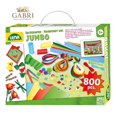 Lena Kreativní kufřík Jumbo zelený 800ks
