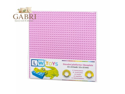 L-W Toys Základová deska 32x32 růžová