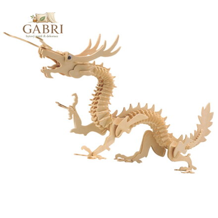 Woodcraft Dřevěné 3D puzzle drak