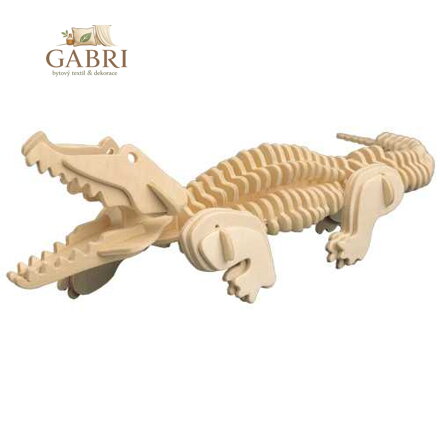 Woodcraft Dřevěné 3D puzzle Krokodýl