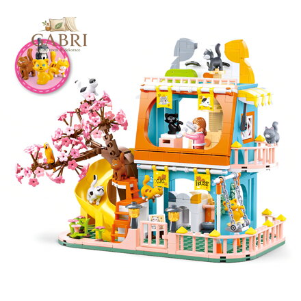 Sluban Girls Dream M38-B1089 Dům s devíti kočičkami