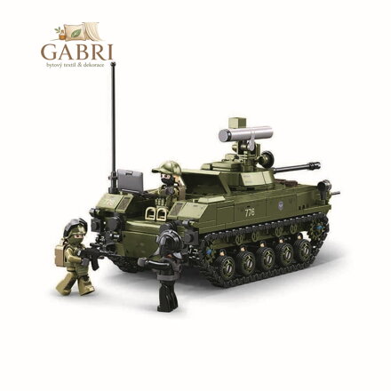 Sluban Model Bricks M38-B1250 Tank BMD-2S v měřítku 1:35 - poškozený obal