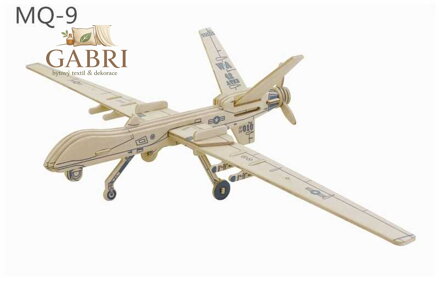 RoboTime 3D dřevěná skládačka Americký dron MQ9