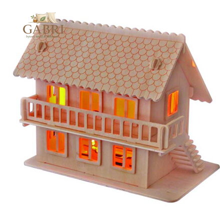 Woodcraft Dřevěné 3D puzzle Vila