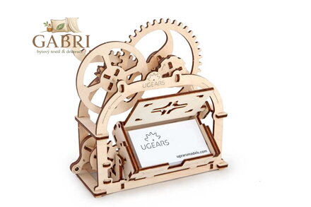 Ugears 3D dřevěné mechanické puzzle Box na vizitky