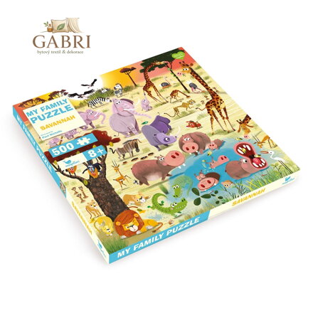 Magellan Rodinné puzzle Savana 500 dílků