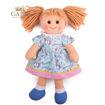 Bigjigs Toys Látková panenka Olivia 34 cm