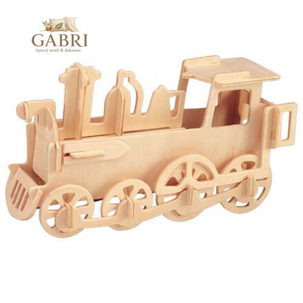 Woodcraft Dřevěné 3D puzzle Lokomotiva malá