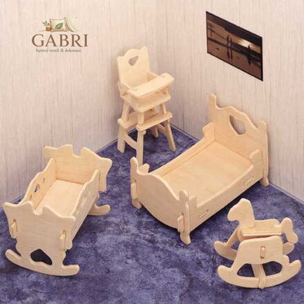 Woodcraft Dřevěné 3D puzzle Dětský pokoj